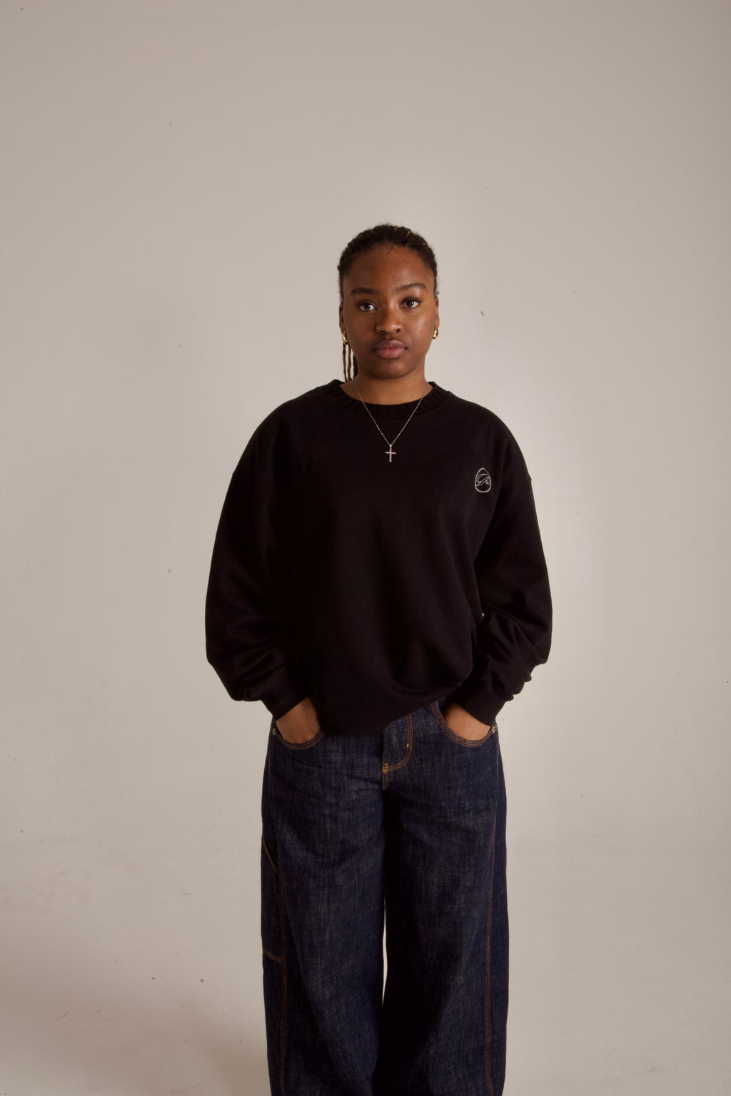 BLACK OVERSIZED JORDAN SWEAT