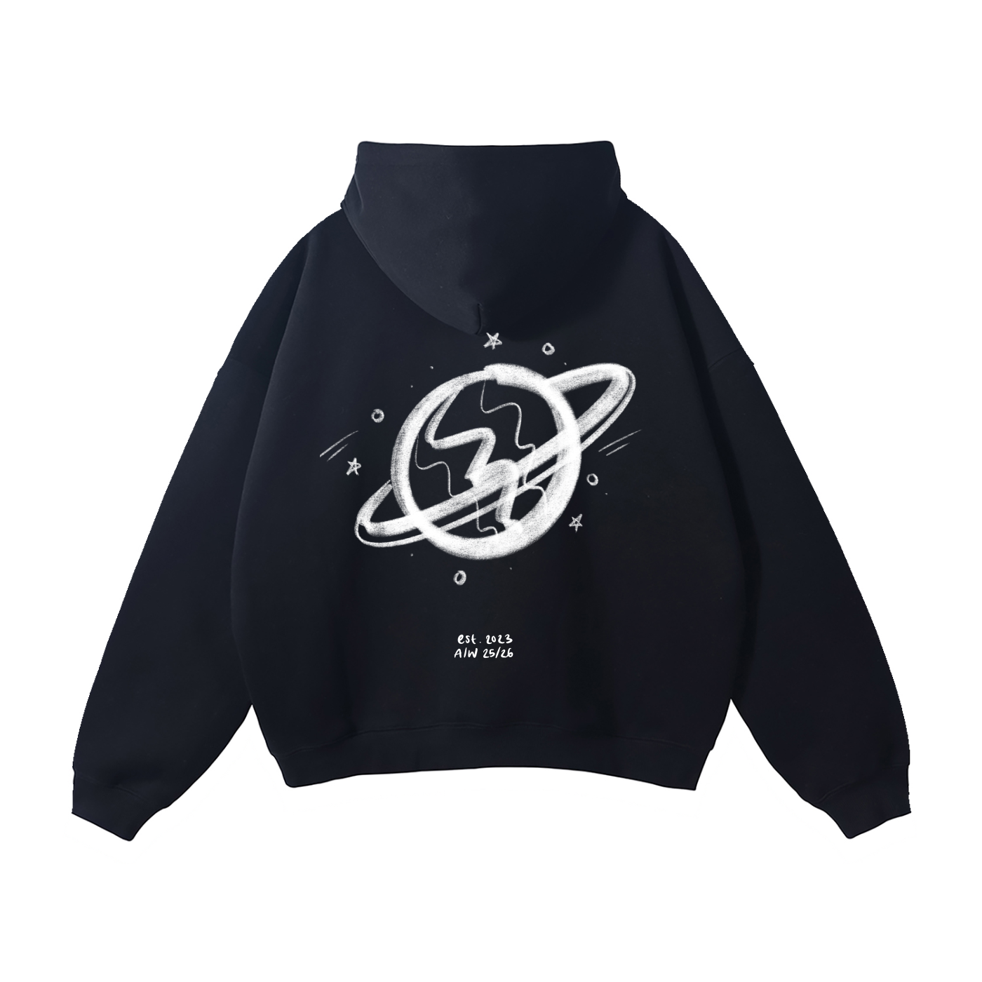 WORLDWIDE OVERSIZED FLEECE HOODIE